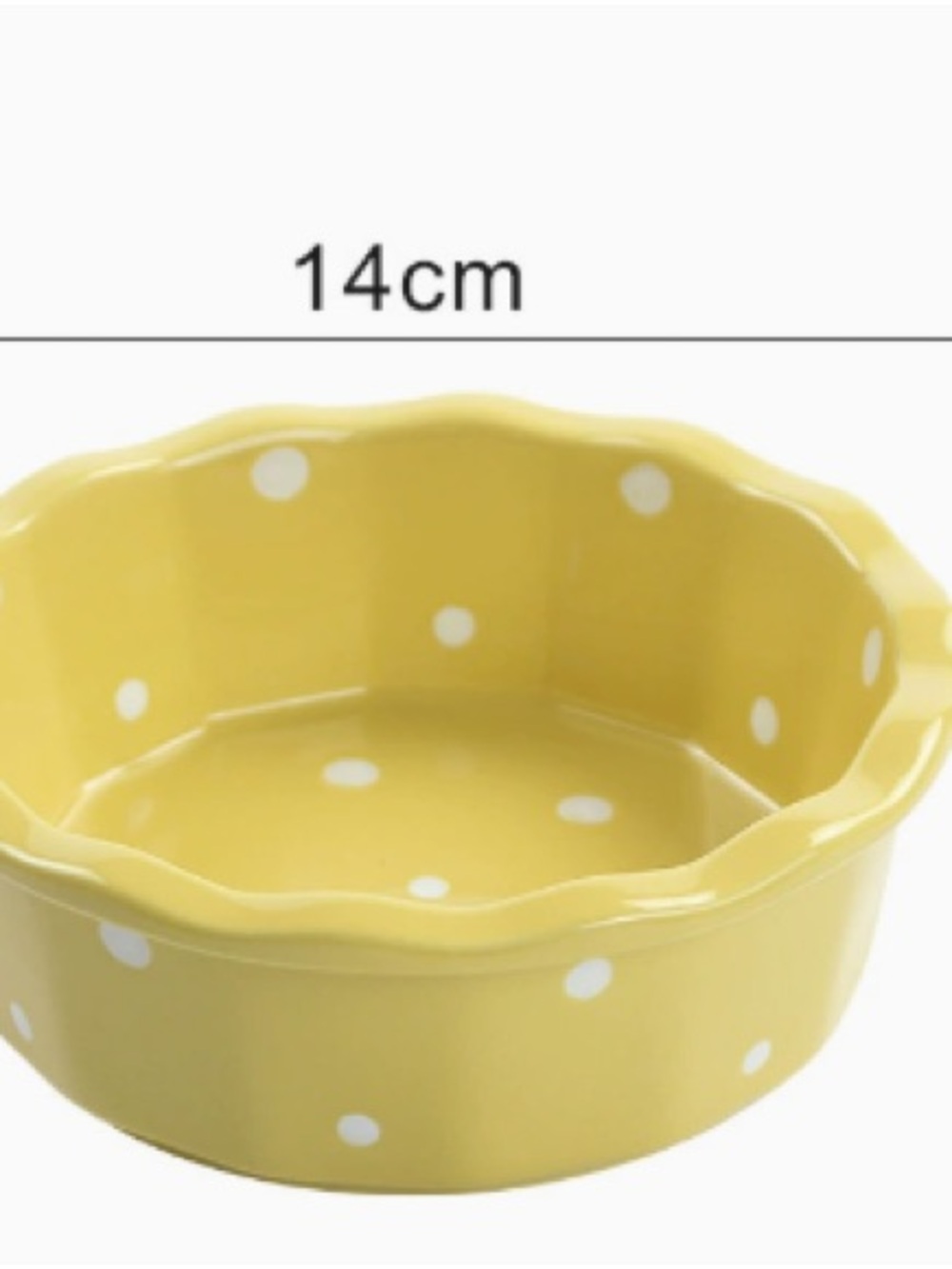 Yellow Polka Dot Ceramic Bowl — Charming Home Accent